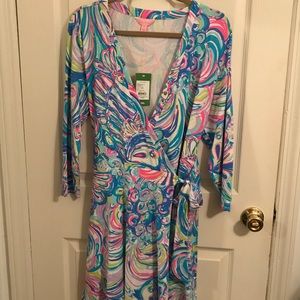 LILLY PULITZER WRAP DRESS XL